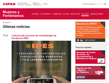 Tablet Screenshot of noticias.ipesmujeres.org